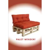 Evoke Kış Bahçesi, Balkon Minderi, Oturma Ve Yer Minderi Iç Ve Dış Mekan Palet Minderi - Kiremit