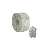 Evokids ( 2 Metre Çok Amaçlı Kenar + 4 Adet köşe ) Gri Çok Amaçlı Kauçuk Kenar Köşe Koruyucu