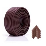 Evokids ( 2 Metre Çok Amaçlı Kenar + 4 Adet Köşe ) Kahve Çok Amaçlı Kauçuk Kenar Koruyucu