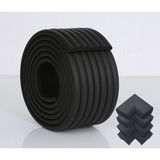 Evokids ( 2 Metre Çok Amaçlı Kenar + 4 Adet Köşe ) Siyah Çok Amaçlı Kauçuk Kenar Koruyucu