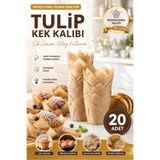 evolis kitchen 1 Adet 20 Adet Lale Model Tulip Kek Kalıbı Yağlı Pişirme Kağıdı Muffin Cupcake Kalıbı Yapışmaz