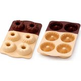Evolis Kitchen 1 Adet Isıya Dayanıklı Silikon Yanmaz Yapışmaz Tepsi Görünümlü 6 Karma Model Muffin Kek Kalıbı