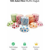 Evolis Kitchen 100 Adet Kraft Kağıt Kek Kapsülü Muffin Cupcake Kek Kapsülü 100 Lü Kek Kalıbı - 0,60 ml