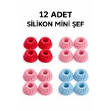 evolis kitchen 12 Adet Silikon Muffin Mini Kek Kalıbı