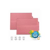 evolis kitchen 1Adet Gül Kurusu Bulaşık Matı Büyük Boy 44 X 33 Cm Silikon Bulaşık Kurutma Matı Bulaşık Altlığı