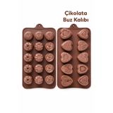 evolis kitchen 2 Adet Silikon Çikolata Kalıbı