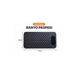 evolis kitchen Islak Zeminlerde Vantuzlu Banyo Ve Duş Kaydırmaz Paspası 70x36 cm (ANTRASİT)