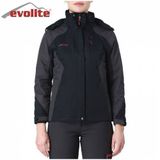 Evolite Diva Gri-Siyah Kadın 3in1 Mont