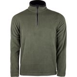 Evolite Fuga Erkek Mikro Polar Sweater - Haki - Yeşil - Halo Gri