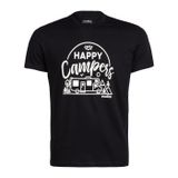 Evolite Happy Campers Siyah Erkek T-Shirt