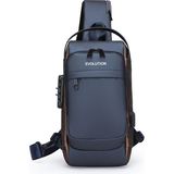 Evolution Cross Body Bag / Omuz Çantası - Koyu Mavi - Sarı