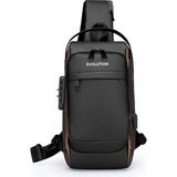 Evolution Cross Body Bag / Omuz Çantası - Siyah - Altın Sarısı