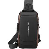Evolution Cross Body Bag / Omuz Çantası - Siyah - Altın