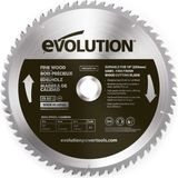 Evolution FW255TCT-60 Ince Ahşap Daire Testere Bıçağı, 255MM
