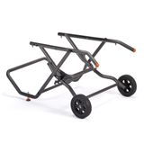 Evolution Power Tools Masa testeresi standı, katlanabilir çalışma tezgahı, tekerlekli, R255TBL ve R255TBL+ için, kompakt, kolay montaj, büyük tüm arazilerde tekerlekler