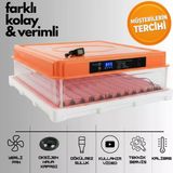 Evonest 120 Yumurtalık Kuluçka Makinesi | Turuncu Renk