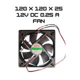 Evonest 12V 0.25A DC Kuluçka Makinesi Fanı | 12x12x2.5 cm
