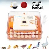Evonest 56 Yumurtalık Tam Otomatik Kuluçka Makinesi | Turuncu Model