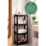 EVONİTA 4 Katlı Banyo Rafı Organizer Şampuanlık Havluluk Çok Amaçlı Mutfak Banyo Düzenleyici Vesken