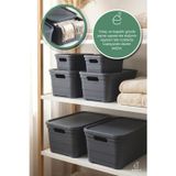EVONİTA 6 Parça Kapaklı Saklama Kutusu Seti Organizer Dolap İçi Düzenleyici Kutu 2x2.8LT 2x8.2LT 2X10.8 LT