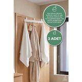 EVONİTA Kapı Arkası Askılık 8'li Askı Aparatı Banyo Havlu Askısı Düzenleyici Organizer 3'lü Set