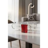 EVONİTA Termisil Borosilikat Cam Bardak 3’lü Set 200 Ml Isıya Dayanıklı Şeffaf Çay Kahve Bardağı