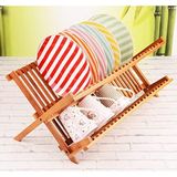 Evonox 2 Katlı Bambu Katlanır Bulaşıklık ve Tabaklık, Bambu Bulaşıklık, Bambu Tabaklık