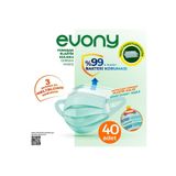 Evony 3 Katlı Filtreli Burun Telli Cerrahi Maske 40 lı Paket (Elastik Kulaklı)