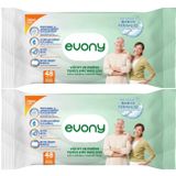 Evony 48 Yaprak XL Banyo Ferahlığı 2'li Yetişkin Vücut Perine Temizleme Havlusu