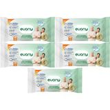 Evony 48 Yaprak XL Banyo Ferahlığı 5'li Yetişkin Vücut Perine Temizleme Havlusu