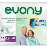 Evony Belbantlı Ekstra Büyük Boy (XL) 30'lu 3 Paket Hasta Bezi