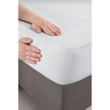 Evony Çift Kişilik 220X200+30 cm Pamuklu Fitted Sıvı Geçirmez Alez - 200 x 220 cm - Beyaz