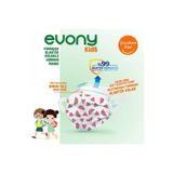 Evony Elastik Kulaklı Çocuk Kids Maske, 250 Adet, Beyaz