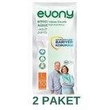Evony Emici Külot Yetişkin Hasta Bezi L 30 Lu 2 Paket