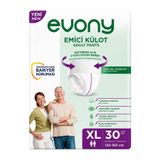 Evony Emici Külot Yetişkin Hasta Bezi XL Beden 30 Lu