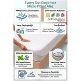 Evony Fitted Alez 70X140 Cm Sıvı Geçirmez Bebe Micro Kumaş Yatak Koruyucu Alez