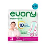 Evony Günlük Mesane Pedi Yoğun, 180 Adet (18 Paket x 10),%60 Daha Geniş, 3D Bariyer Teknolojisi