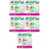 Evony Günlük Mesane Pedi Yoğun, 50 Adet (5 Paket x 10),%60 Daha Geniş, 3D Bariyer Teknolojisi