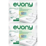 Evony Hasta Yatak Koruyucu 60*90Cm 60 Adet (2PK*30) (Kaymaz Özell beyaz