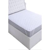 Evony Kapitoneli Sıvı Geçirmez Yatak Koruyucu Alez 200X200 cm Çift Kişilik Köşe Lastikli - 200 x 200 cm - Beyaz