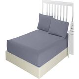 Evony Lastikli Streç Battal Boy Havlu Çarşaf 180X200 cm Renk Açık Gri - 180 x 200 cm