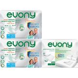 Evony Premium Hasta Bezi Yetişkin Bel Bantlı Tekstil Yüzey Orta 60 Adet + Yatak Koruyucu Örtü 30 Adet Seti