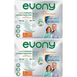 Evony Premium Yetişkin Bel Bantlı Tekstil Yüzey L Büyük 60 Adet Hasta Bezi
