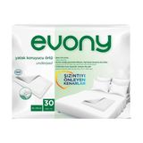 EVONY Yatak Koruyucu Örtü 60x90 cm 30 Adet Kaymayı Önleyen Yüzeyle Güvenli Kullanım