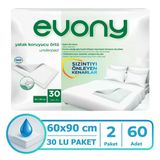 Evony Yatak Koruyucu Örtü 60x90 Cm 60 Adet