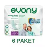 Evony Yetişkin Bel Bantlı Tekstil Yüzey Extra Large Büyük Boy 180 Adet Hasta Bezi