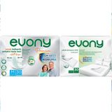 Evony Yetişkin Bel Bantlı Tekstil Yüzey Orta 30 Adet Premium Hasta Bezi+30 Adet Yatak Koruyucu Örtü