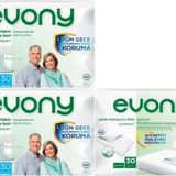 Evony Yetişkin Bel Bantlı Tekstil Yüzey Orta 60 Adet Hasta Bezi+30 Adet Yatak Koruyucu Örtü