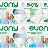 Evony Yetişkin Bel Bantlı Tekstil Yüzey Orta 90 Adet Hasta Bezi+60 Adet Yatak Koruyucu Örtü