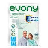Evony Yetişkin Hasta Bezi Belbantlı Medium Standart 10 Adet (6 paketi)